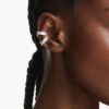Ariana Grande X Swarovski Ear Cuffs Baguette Cut, White, Rhodium Plated Ariana Grande X Swarovski Ear Cuffs Baguette Cut, White, Rhodium Plated