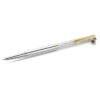 Crystalline Ballpoint Pen Evil Eye, Gold Tone, Mixed Metal Finish Crystalline Ballpoint Pen Evil Eye, Gold Tone, Mixed Metal Finish