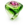 Dulcis Cocktail Ring Cushion Cut, Pavé, Multicolored