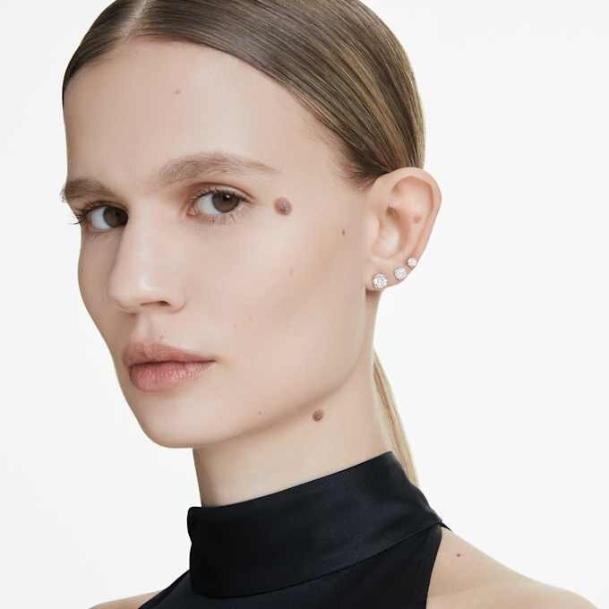Eternity Solitaire Stud Earrings Lab-Grown Diamonds 1 Ct Tw, Round Shape, 14K White Gold Eternity Solitaire Stud Earrings Lab-Grown Diamonds 1 Ct Tw, Round Shape, 14K White Gold