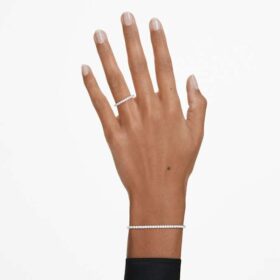 Eternity Tennis Bracelet Lab-Grown Diamonds 3 Ct Tw, Round Shape, 14K White Gold