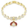 Idyllia Charm Mixed Cuts, Ladybug, Red, Gold-Tone Plated