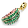 Idyllia Charm Mixed Cuts, Watermelon, Multicolored, Gold-Tone Plated
