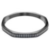 Matrix Bangle Baguette Cut, Octagon Shape, Gray, Ruthenium Plated