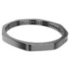 Matrix Bangle Baguette Cut, Octagon Shape, Gray, Ruthenium Plated
