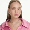 Sublima Earrings Large, White, Rhodium Plated Sublima Earrings Large, White, Rhodium Plated