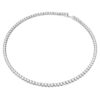 Matrix Tennis Set Round Cut, White, Rhodium Plated