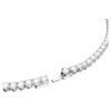 Matrix Tennis Set Round Cut, White, Rhodium Plated