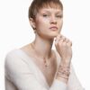 Matrix Tennis Bracelet Round Cut, White, Rose Gold-Tone Plated Matrix Tennis Bracelet Round Cut, White, Rose Gold-Tone Plated