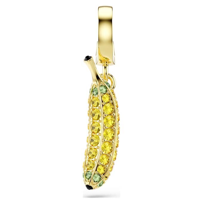 Minions Banana Charm Pavé, Yellow, Gold-Tone Plated Minions Banana Charm Pavé, Yellow, Gold-Tone Plated