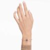 Swan Bangle Swan, Black, Rose Gold-Tone Plated Swan Bangle Swan, Black, Rose Gold-Tone Plated