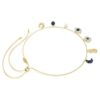 Symbolica Choker Crystal Pearl, Moon, Infinity, Clover, Evil Eye and Horseshoe, Blue, Gold-Tone Plated