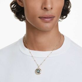 Symbolica Pendant Evil Eye, Medium, Multicolored, Gold-Tone Plated