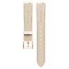 Watch Strap 16 Mm (0.63″) Width, Leather with Stitching, Pink, Rose Gold-Tone Finish